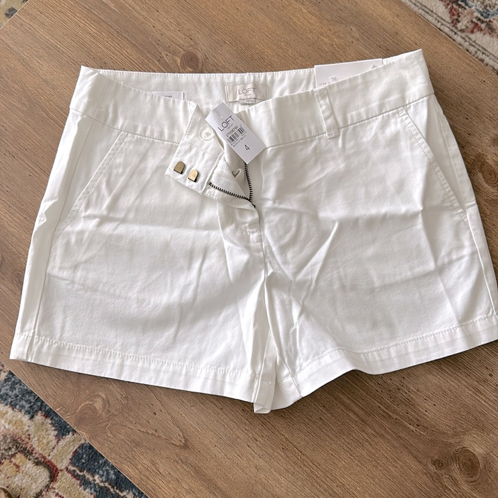 NWT Loft White Shorts